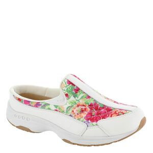 EASY SPIRIT TRAVELTIME MULE WOMENS SLIP ON 75 E US BLACKFLORAL